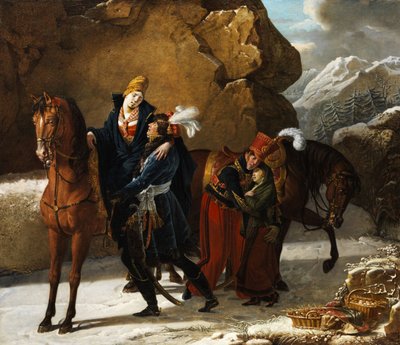 Humanitäre Geste des Fürsten von Neuchâtel von Charles Brocas